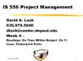 IS 556 Project Management PowerPoint PPT Presentation