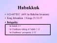 Habakkuk PowerPoint PPT Presentation