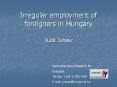Irregular employment of foreigners in Hungary PowerPoint PPT Presentation