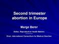 Second trimester abortion in Europe PowerPoint PPT Presentation