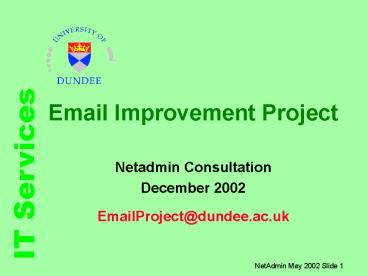 Email Improvement Project