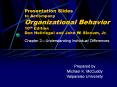 Presentation Slides to Accompany Organizational Behavior 10th Edition Don Hellriegel and John W. Slocum, Jr. PowerPoint PPT Presentation