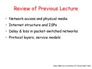 Review of Previous Lecture