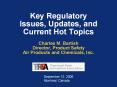 Key Regulatory Issues, Updates, and Current Hot Topics PowerPoint PPT Presentation