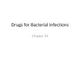 Drugs for Bacterial Infections PowerPoint PPT Presentation