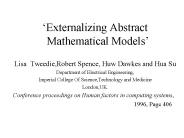 Externalizing Abstract Mathematical Models