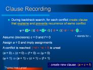 Clause Recording