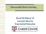 Successful Interviewing