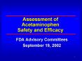 Assessment of Acetaminophen Safety and Efficacy PowerPoint PPT Presentation