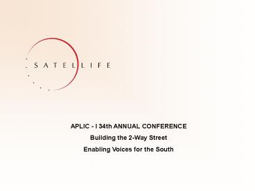 APLIC I 34th ANNUAL CONFERENCE