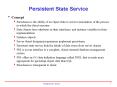 Persistent State Service PowerPoint PPT Presentation