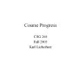 Course Progress PowerPoint PPT Presentation
