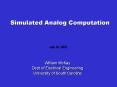 Simulated Analog Computation PowerPoint PPT Presentation