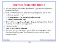 Internet Protocols: Quiz 1 PowerPoint PPT Presentation