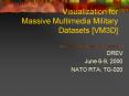 Visualization for Massive Multimedia Military Datasets VM3D PowerPoint PPT Presentation