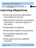 Tourism: Principles, Practices, Philosophies Part One: Tourism Overview PowerPoint PPT Presentation