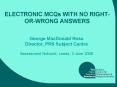 ELECTRONIC MCQs WITH NO RIGHTORWRONG ANSWERS PowerPoint PPT Presentation