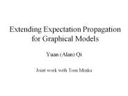 Extending Expectation Propagation for Graphical Models