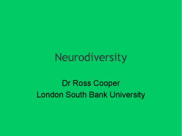 Neurodiversity