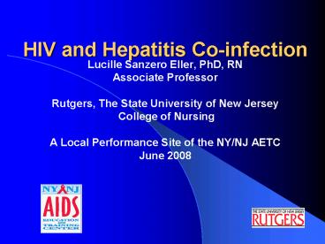 HIV and Hepatitis Co-infection