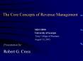 The Core Concepts of Revenue Management PowerPoint PPT Presentation