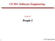 CS 501: Software Engineering