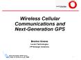 Wireless Communications and NextGeneration GPS PowerPoint PPT Presentation