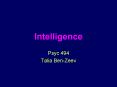 Intelligence PowerPoint PPT Presentation