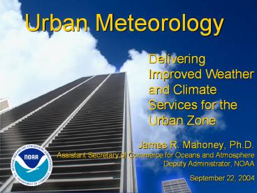 Urban Meteorology