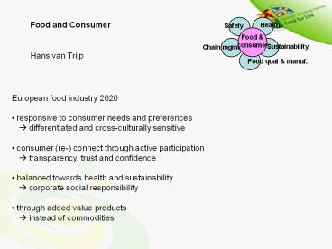 Food and Consumer