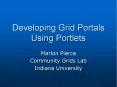 Developing Grid Portals Using Portlets PowerPoint PPT Presentation