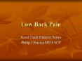 Low Back Pain PowerPoint PPT Presentation