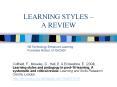 LEARNING STYLES A REVIEW PowerPoint PPT Presentation