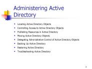 Administering Active Directory