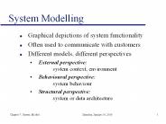 System Modelling