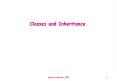 Classes and Inheritance PowerPoint PPT Presentation