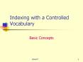 Indexing with a Controlled Vocabulary PowerPoint PPT Presentation