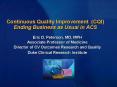 Continuous Quality Improvement CQI Ending Business as Usual in ACS PowerPoint PPT Presentation