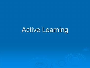 Active Learning