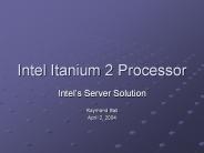 Intel Itanium 2 Processor