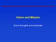 Vision and Mission PowerPoint PPT Presentation
