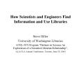 How Scientists and Engineers Find Information and Use Libraries PowerPoint PPT Presentation