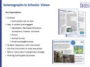 Seismographs in Schools- Vision