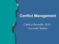 Conflict Management PowerPoint PPT Presentation