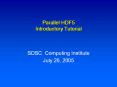Parallel HDF5 Introductory Tutorial PowerPoint PPT Presentation