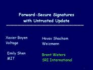 ForwardSecure Signatures with Untrusted Update