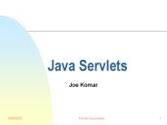 Java Servlets