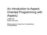 An introduction to Aspect-Oriented Programming with AspectJ
