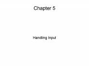 Handling Input