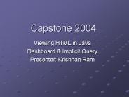 Capstone 2004